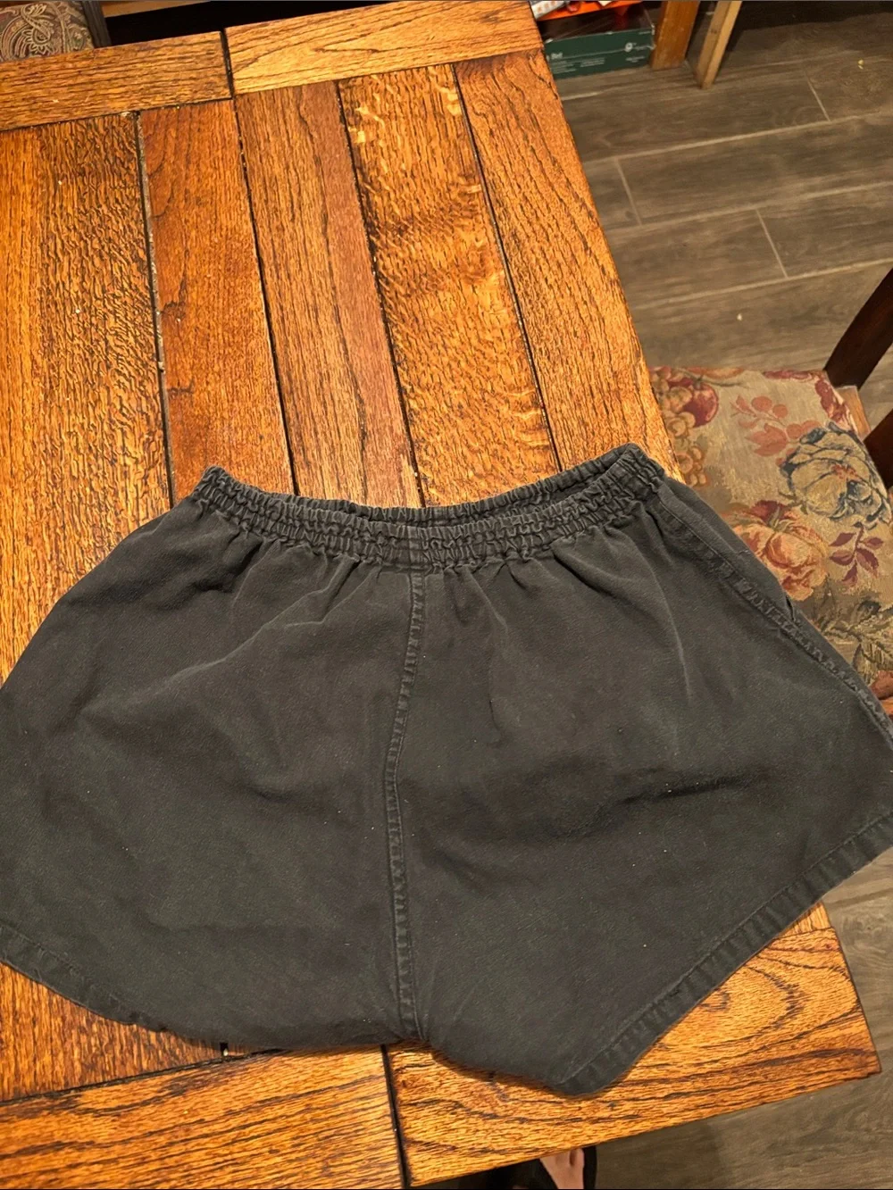 Bali Black Women’s Elastic Waist Shorts with Patch